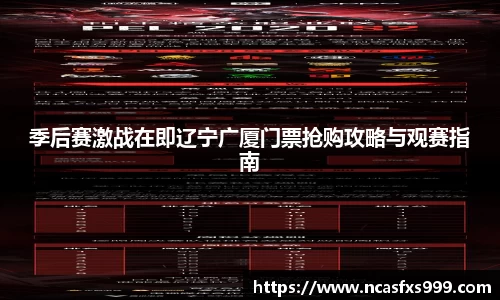 季后赛激战在即辽宁广厦门票抢购攻略与观赛指南