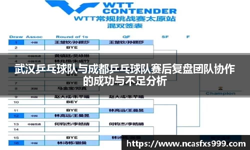 武汉乒乓球队与成都乒乓球队赛后复盘团队协作的成功与不足分析